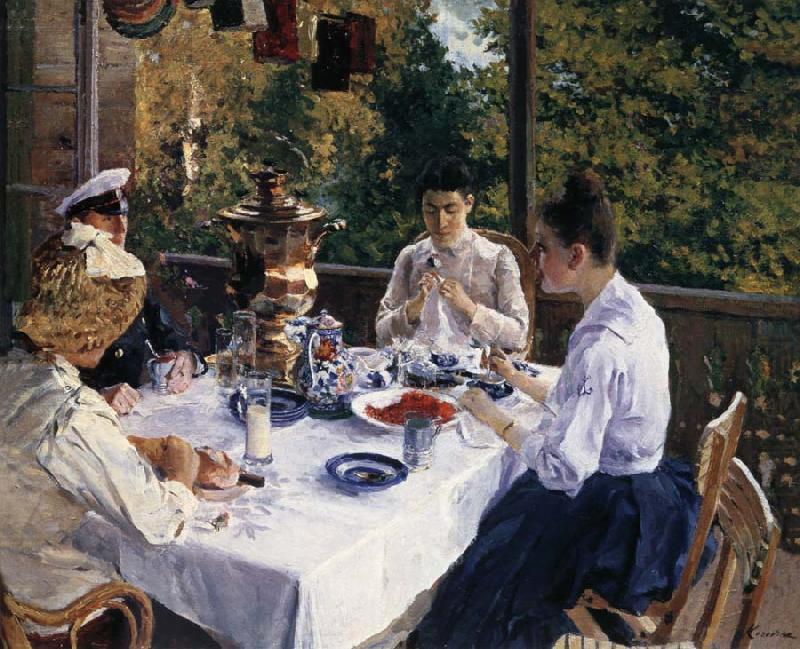 Konstantin Korovin Have tea china oil painting image